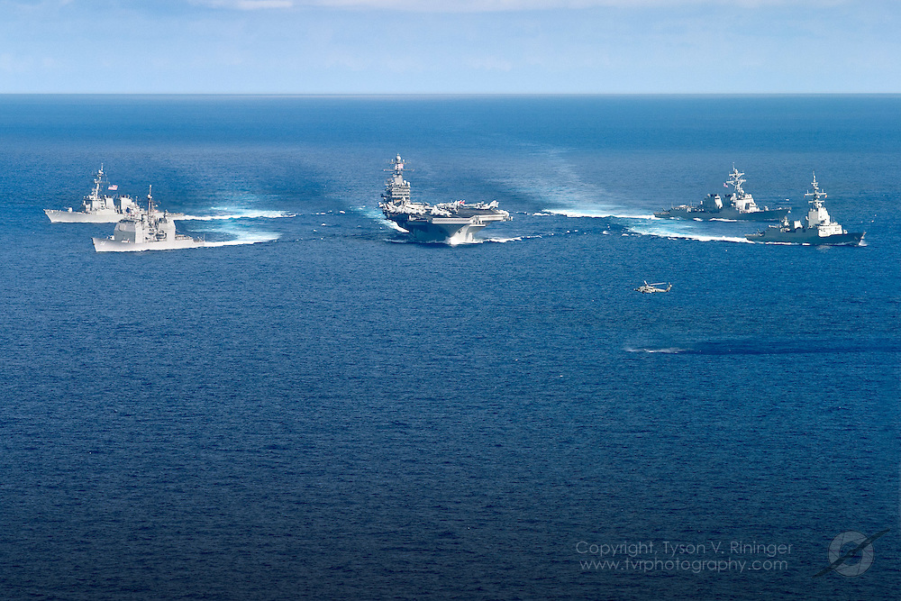Carrier Strike Group Two CSG2 conducts sea trials in the Atlanti