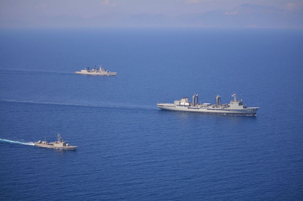 Σκάφη του ΠΝ ασκούνται με το Ναυτικό της Αυστραλίας & ΝΖηλανδίας στην Περιοχή Καρπάθου ρόδου [photo]
