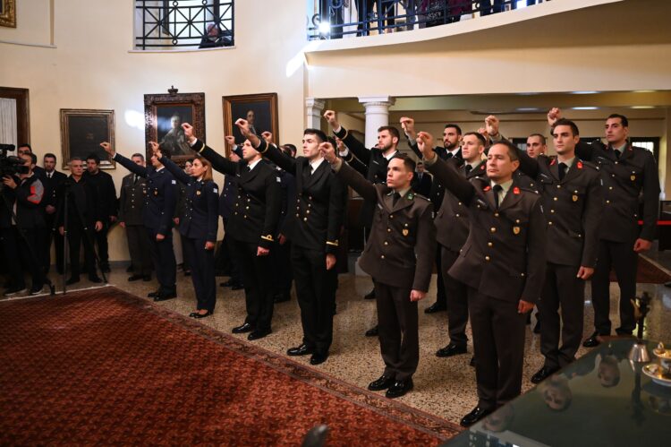 Τελετή ορκωμοσίας των Εφέδρων Εν Ενέργεια Αξιωματικών Ολυμπιονικών