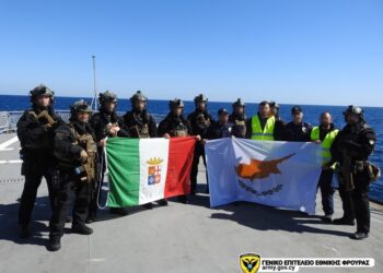 Άσκηση  του Ναυτικού της Κύπρου με τη Φ/Γ ITS BERGAMINI της Ιταλίας «CYP/ITA – 02/2024»