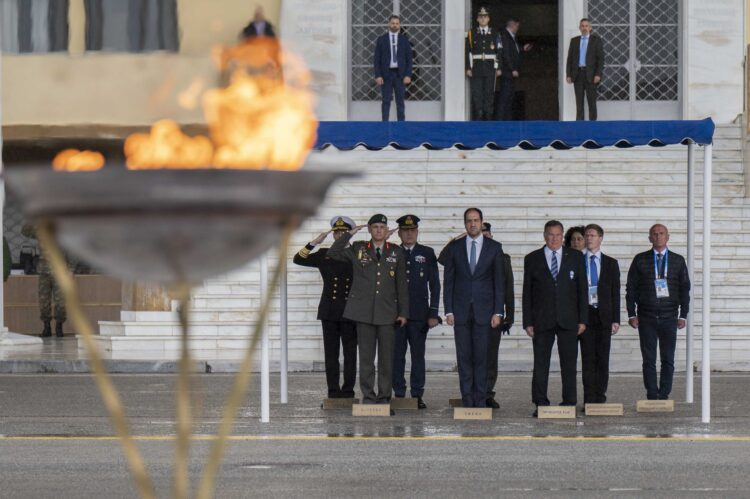 Τελετή Υποδοχής της Ολυμπιακής Φλόγας…Στο Στρατόπεδο « Παπάγου».