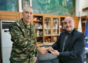 Ο Νέος Διοικητής της ΣΜΥ…Σε εθιμοτυπικές επισκέψεις στη πόλη των Τρικάλων