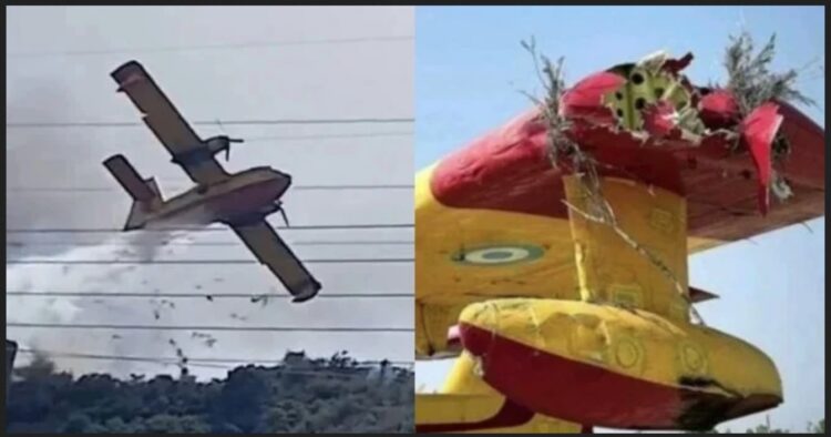 Canadair προσέκρουσε σε πεύκο…H εμπειρία του Χειριστή απέτρεψε τα χειρότερα ( video)