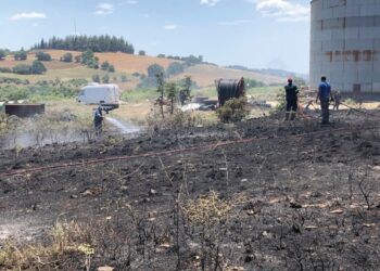 Πυρκαγιά στην  Ξυλαγανή…Πριν το Στρατόπεδο Λοχαγού Καλλιγά