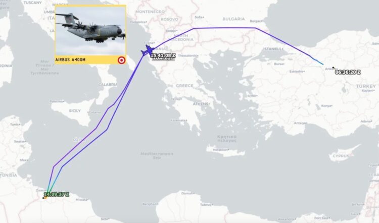 Τουρκικό Airbus A400M υπερίπταται στα Βόρεια Σύνορα …Εφοδιάζοντας τη Λιβύη