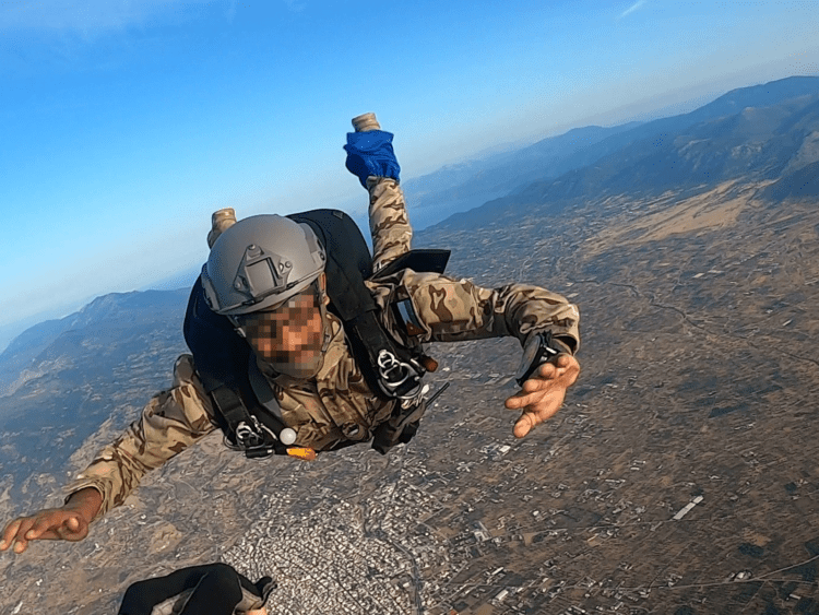Άλματα Ελευθέρας πτώσεως στη ΣΧΑΛ…Αξιωματικών και Στελεχών (Ιορδανίας -Ελλάδος)