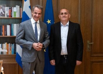 Με τον εκλεγμένο ευρωβουλευτή της Ν.Δ Φρέντη Μπελέρη …Συναντήθηκε ο Πρωθυπουργός