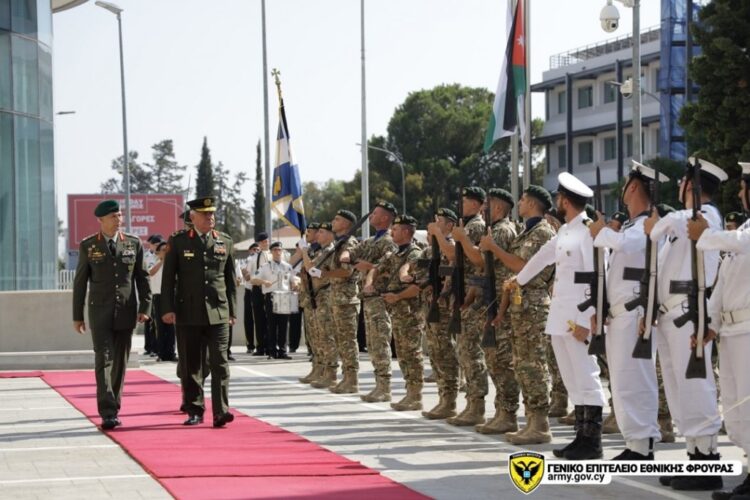 Επίσημη Επίσκεψη Αρχηγού των Ενόπλων Δυνάμεων της Ιορδανίας στην Κύπρο