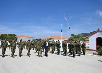 O ΥΕΘΑ Νίκος Δένδιας στην Περιοχή Ευθύνης της XII M/K ΜΠ