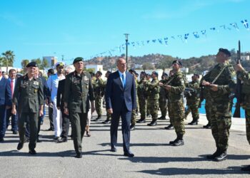 O ΥΕΘΑ Στη Λέρο, μαζί με τον Αρχηγό ΓΕΕΘΑ…Στην 81η επέτειο από τη βύθιση του Α/Τ «ΒΑΣΙΛΙΣΣΑ ΟΛΓΑ».