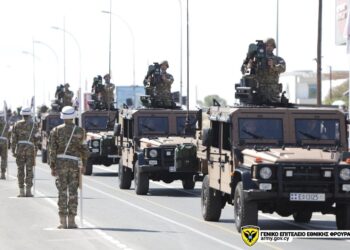 Κυπριακό όχημα Enok AB με εκτοξευτή κατευθυνόμενων βλημάτων SPIKE LR2.