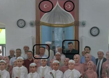 Βουλευτής και Αντιπεριφεριάρχης κάτω απο το Τουρκικό Εθνόσημο στην Ξάνθη μας