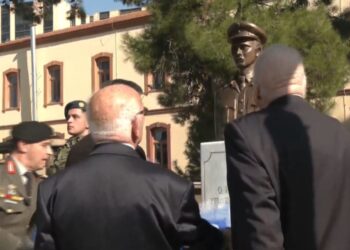 Τα αποκαλυπτήρια του Ανδριάντα προς τιμήν του μόνιμου Έλληνα υπαξιωματικού