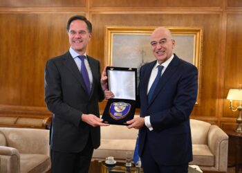 Συνάντηση ΥΕΘΑ Νίκου Δένδια με τον Γ.Γ. του ΝΑΤΟ Μαρκ Ρούτε