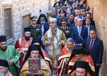 Εορτασμός της Ιεράς Μνήμης της Αγίας Αικατερίνης στην ομώνυμη Ιερά Μονή στο Όρος Σινά