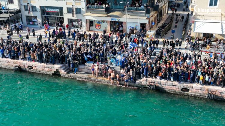 Θεοφάνεια 2025 στο λιμάνι της Χίου…Παρουσία ΥΕΘΑ (video)