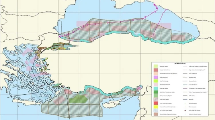 Νέα τουρκική πρόκληση: Χάρτης κόβει το Αιγαίο στη μέση – Εξαφανίζουν την επήρεια των ελληνικών νησιών
