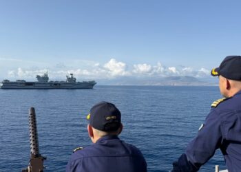 Συνεκπαίδευση PASSEX της  (Φ/Γ) ΝΙΚΗΦΟΡΟΣ ΦΩΚΑΣ με τo Αεροπλανοφόρο HMS PRINCE OF WALES 