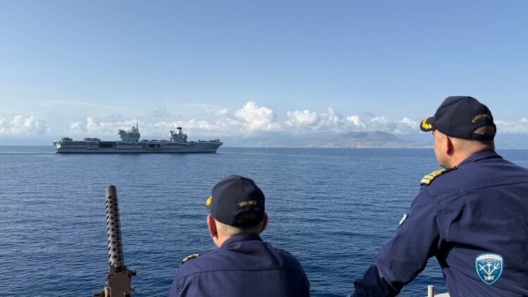 Συνεκπαίδευση PASSEX της  (Φ/Γ) ΝΙΚΗΦΟΡΟΣ ΦΩΚΑΣ με τo Αεροπλανοφόρο HMS PRINCE OF WALES 