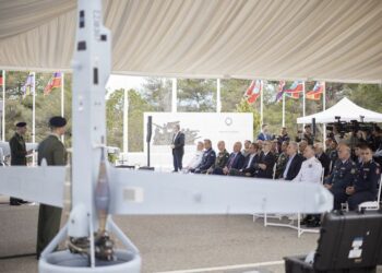 Παρουσία Δένδια και Μητσοτάκη η τελετή ένταξης των drones V-BAT στην ΑΣΔΕΝ