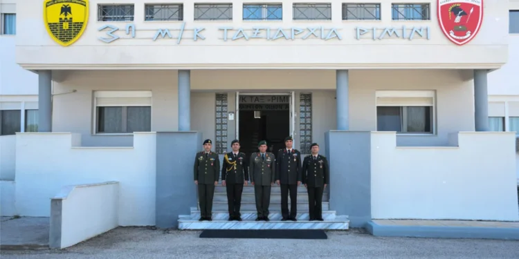 Επίσκεψη Τούρκου Ταξίαρχου στην 3η Μ/Κ ΤΑΞ «ΡΙΜΙΝΙ» στο πλαίσιο των ΜΟΕ