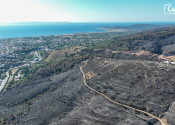 Καταστροφή στη Χίο από αέρος: Στάχτη 40.000 στρέμματα σε 3 ημέρες φρίκης (vid)