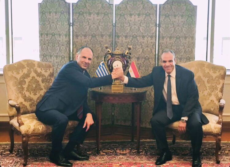 Συνάντηση του Έλληνα ΥΠΕΞ  με  τον ΥΠΕΞ  της Αιγύπτου Badr Abdelatty