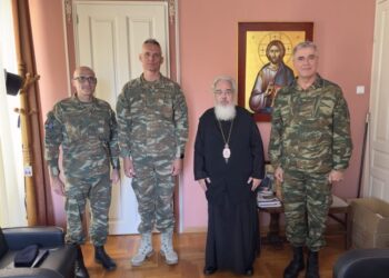 Τόν Σεβασμιώτατο Πρεβέζης επισκέφθηκε   ὁ νέος Διοικητής τῆς 8ης ΜΠ Μεραρχίας Ἠπείρου, Ταξίαρχος Βασίλειος Κολιός