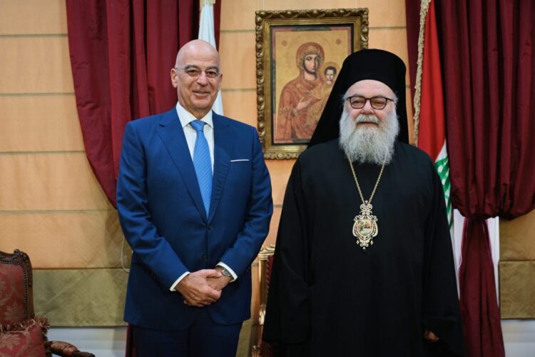 Δένδιας από τον Λίβανο: Προστασία των Ελληνορθόδοξων πληθυσμών ο κορυφαίος στόχος της κυβέρνησης