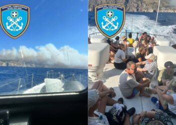 Aπεγκλωβισμός 138 ατόμων … Από την παραλία Λημνιώνας Κυθήρων