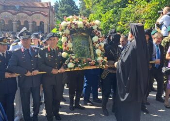 O εορτασμός της Κοιμήσεως της Θεοτόκου στην Ι.Μ. Παναγία Σουμελά στο Βέρμιο Ημαθίας,