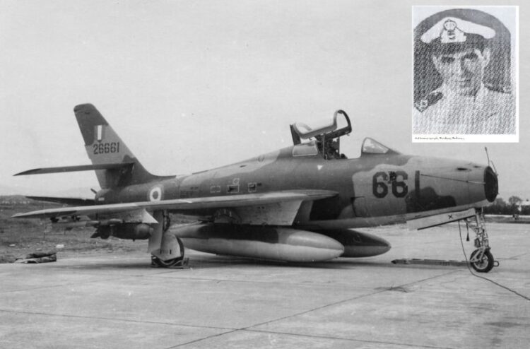 Σαν σήμερα ο Ανθυποσμηναγός Σινιώρης Ιωάννης χάνει τη ζωή του με Α/Φ F-84F
