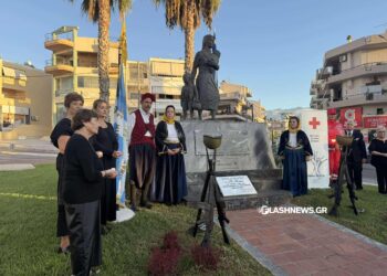 Συγκίνηση στην εκδήλωση στο μνημείο Μικρασιατών στα Χανιά
