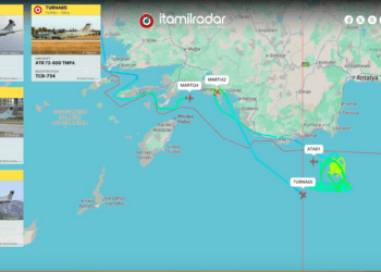 Τέσσερα ATR 72 του Τουρκικού Πολεμικού Ναυτικού…Σε περιπολία  βόρεια της ν. Ρόδου.