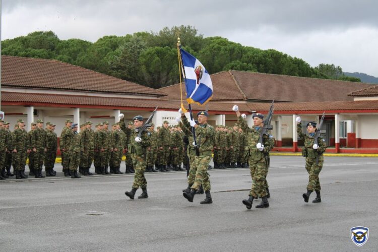 Ορκωμοσία Κληρωτών με την Δ’ ΕΣΣΟ 2025  στην 124 Πτέρυγας Βασικής Εκπαίδευσης