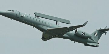 Ταυτόχρονη πτήση από δύο ελληνικά αεροσκάφη EMB-145H AEW&C  στο FIR Αθηνών (Χάρτης)