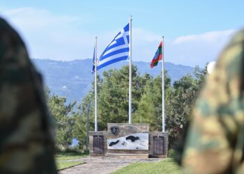 Ανταλλαγή ευχών του ΥΕΘΑ με τα Στελέχη της 79 ΜΕΘ στο νησί της Σάμου
