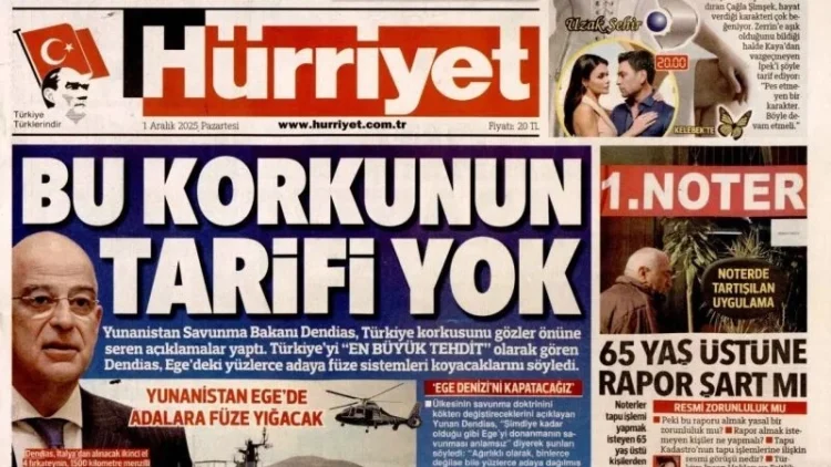 Σφοδρά Πυρά κατά Δένδια από τον τουρκικό τύπο για το Νέο Δόγμα Άμυνας του Αιγαίου