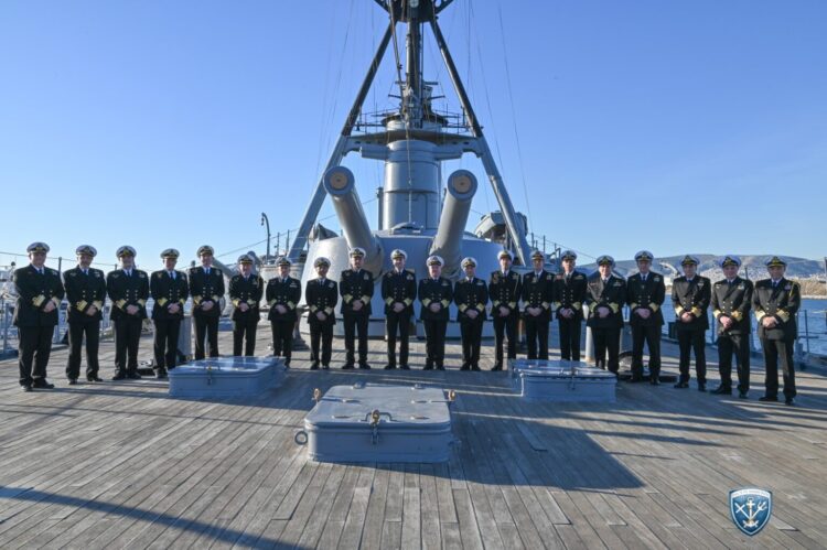 Συνεδρίαση του Ανώτατου Ναυτικού Συμβουλίου (ΑΝΣ) υπό τη νέα του σύνθεση, επί του Θ/Κ «Γ. ΑΒΕΡΩΦ».