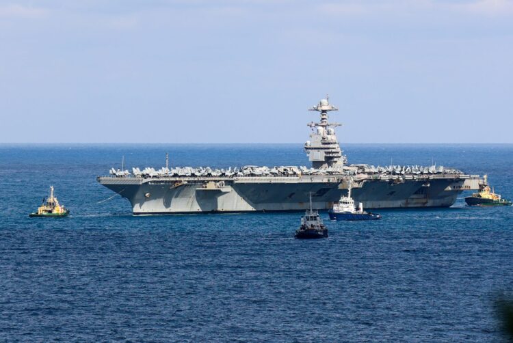 USS Gerald Ford στη Σούδα: Το ισχυρότερο αεροπλανοφόρο του κόσμου «έδεσε» στην Κρήτη