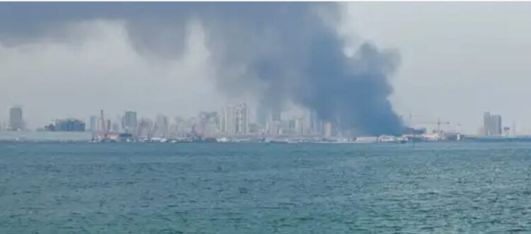 Ιρανικά drones χτύπησαν την Al-Salam Naval Base Άμπου Ντάμπι