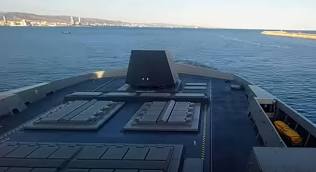 Βίντεο με τον απόπλου της φρεγάτας «Κίμων» από τη Λεμεσό