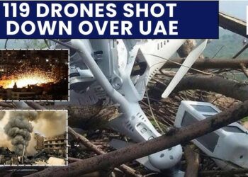 Πλάνα από κατάρριψη ιρανικών drones…Από την αεράμυνα των UAE