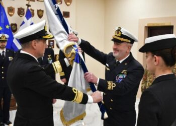 στον Ναύσταθμο Κρήτης, στην Σούδα, η τελετή αλλαγής διοικητή Τακτικής Δύναμης  EUNAVFOR MED για την επιχείρηση “Ειρήνη”.