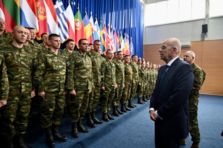 Ο Υπουργός Εθνικής Άμυνας, Νίκος Δένδιας, στην (ΕΛΔΥΚΟ)