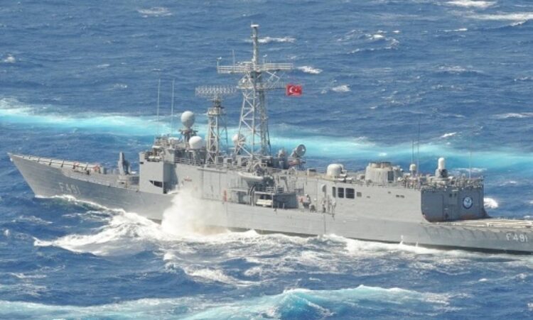 H Τουρκική Φρεγάτα  «Goksu» Παρενόχλησε νότια  της Κάσου το  Ολλανδικό  «Maasvliet»