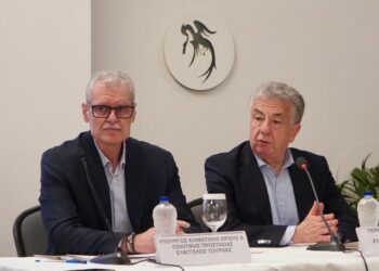 Σύσκεψη στη Κρήτη παρουσία του Υπουργού Κλιματικής Κρίσης και Πολιτικής Προστασίας Ευάγγελου Τουρνά