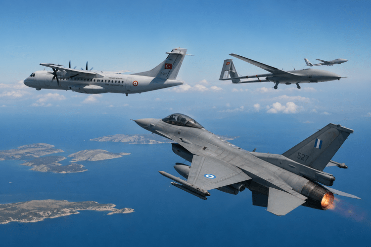 Αιγαίο: Τουρκικά αεροσκάφη στο FIR Αθηνών – Άμεση απάντηση με αναχαίτιση από την Π.Α.