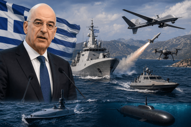 Δένδιας: «Αλλάζουμε το δόγμα άμυνας στο Αιγαίο» – Πύραυλοι, drones και νέα θαλάσσια ασπίδα