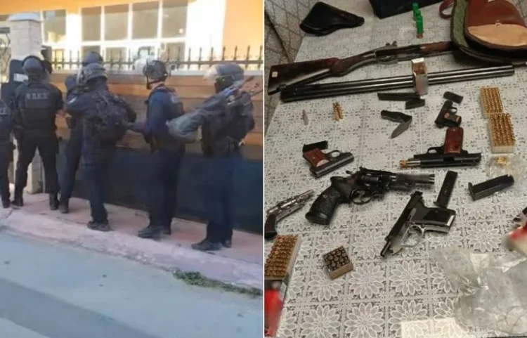 Επιχείρηση-σκούπα της ΕΛ.ΑΣ. στο Μενίδι: Βρέθηκε οπλοστάσιο, πέντε συλλήψεις